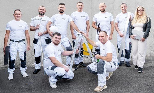 Das Malerei und Gipserei Emroski Team